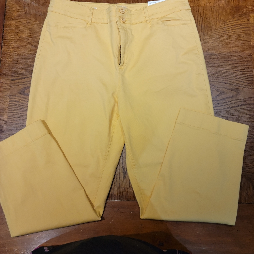 NWT Loft Yellow Pants Size 14